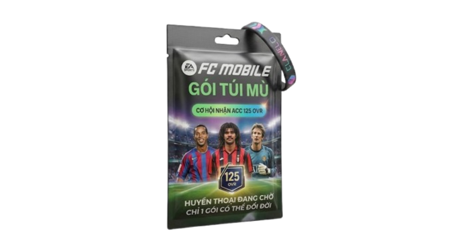 TÚI MÙ FC MOBILE CƠ HỘI NHẬN ACC 125 OVR